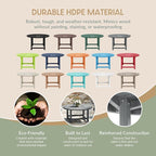 WestinTrends Malibu Low Outdoor HDPE Round Patio Coffee Table - Image 6