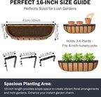 16“ Window Box Railing Planter - Image 4