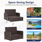 RELAX4LIFE Wicker Patio Outdoor Daybed - Image 8