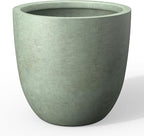 Kante 18 Inch Dia Round Concrete Planter, Indoor Outdoor Large Plant Pot by Kante