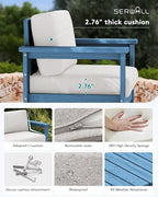 SERWALL HDPE Outdoor Loveseat - Image 3