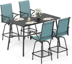 Sophia & William Outdoor Bar Set, Patio Bar Table and Chairs Set, Bar Height by SophiaWilliam