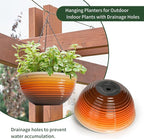 12 inch Hanging Planters for Indoor Outdoor Plants, 2 Pack Large Hanging Flower - Image 4