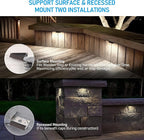 LEONLITE 8-Pack 4 Inch LED Hardscape Lighting, Update Retaining Wall Lights - Image 3