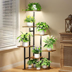 Corner Plant Stand Indoor with Grow Lights, 7 Tiered Plant Shelf Indoor - Image 2