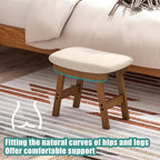 Foot Stools Ottoman, Small Soft Footrest Ottoman - Image 4