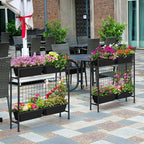 OYEAL Raised Garden Bed 32" Tall Elevated Planter Boxes - Image 8