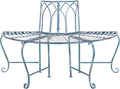 SAFAVIEH Outdoor Furniture Collection – Abia Antique Blue Distressed Wrought by SAFAVIEH
