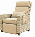 Towallmark Adjustable Rattan Recliner Chair, Patio Lounge Chairs by Towallmark