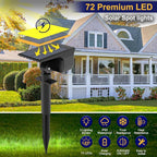 LOTMOS Solar Spot Lights Outdoor Waterproof IP67, 10 Pack Landscape Spotlights - Image 2