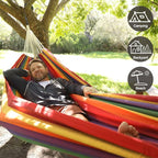 Brazilian Double Hammock with Tree Straps, Extra Large 240x160cm, 2 Persons - Image 2