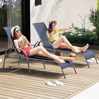 Giantex 2 Pack Patio Lounge Chair, Outdoor Chaise Lounge - Image 2