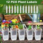 12 Pack Self Watering Pots Set for Indoor Plants, 2.5" Small Clear Self - Image 6