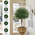 Waipfaru Artificial Plants Outdoor, UV-Resistant Fake Plants Fake Bushes - Image 2