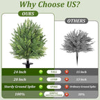 2 Pack Artificial Cypress Topiary Ball Trees - Image 8