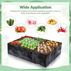 6 Pcs 35 Gallon Fabric Raised Garden Bed Breathable Planting Container Grow Bag - Image 6