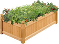 Yaheetech 46″ L × 23.5″ W × 16″ H Wooden Raised Garden Bed, Horticulture Wood by Yaheetech