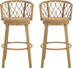 Christopher Knight Home Harrison 28.75"H Outdoor Barstools Set of 2, Rattan Bar - Image 7