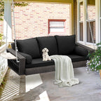 Grepatio Wicker Hanging Porch Swing - Image 6