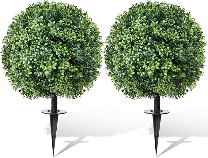 Artificial Topiary Bushes for Outdoors by FAJUNZH