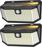 Aootek Solar Lights Outdoor 182 LEDs 2500Lm Solar Motion Sensor Lights IP65 by Lightupeveryconer