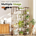 Bamworld Large Plant Stand Indoor Tall Plant Shelf Outdoor Corner Plant Holder - Image 4