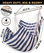 ADVOKAIR Hammock Chair Large 70.9"x47.2", 32% Bigger XXL Hanging Swing Chair - Image 4