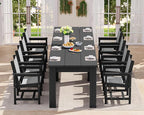 SERWALL 10 Piece Outdoor Dining Table Sets by SERWALL