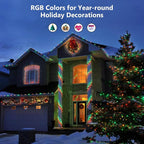 Brizled Christmas String Lights, 33ft 100 LED Color Changing Christmas Lights - Image 3