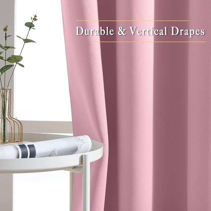 NICETOWN Blackout Sliding Door Curtains 84 Inch Length, Extra Wide Room Divider - Image 6