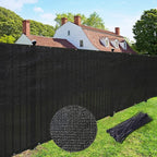 UPGRADE Privacy Fence Screen 3'x44' Black Outdoor 90% Visibility Blockage 170 by UPGRADE
