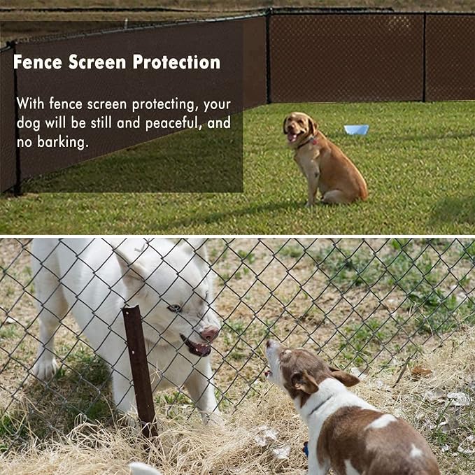 UPGRADE Privacy Fence Screen 6'x73' Brown Outdoor 90% Visibility Blockage 170 - Image 6