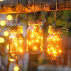 2Pack Fairy Lights Plug in, 33Ft 100 LEDs Waterproof Silver Wire Firefly Lights - Image 6