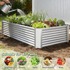 Galvanized Raised Garden Bed Kit Outdoor Patio, Deep Root Box Planter - Image 4