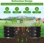 Galvanized Raised Garden Bed for Gardening, Modular Above Ground Growing - Image 7