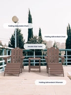 KINGYES Folding Adirondack Ottoman - Image 6