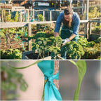Stretch Tie Tape, 1” Wide 200FT Reusable Garden Plant Ties Green Tapes - Image 6