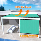 Artpuch Outdoor Pergola Shade Cover 7' X 18' Sun Shade Cloth - Image 3