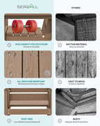 SERWALL 8-Piece Patio Dining Sets - Image 7