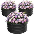 ZXZYHFTY Round Galvanized Raised Garden Bed kit, Round Large Metal Raised by ZXZYHFTY