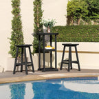 Outdoor Bistro Bar Set, Patio Bar Height Tall Stools and High Top Table Set of 2 - Image 6