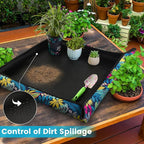 3 PCS 29.5"x 29.5" Waterproof Repotting Mat - Image 4