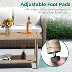 YITAHOME Outdoor Wicker Coffee Table - Image 2