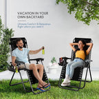 Nestl Zero Gravity Chairs Set of 4, Patio Lounge Chair Outdoor - Image 9