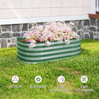 Outsunny 3.5' x 2' x 1' Galvanized Raised Garden Bed Kit, Outdoor Metal - Image 6