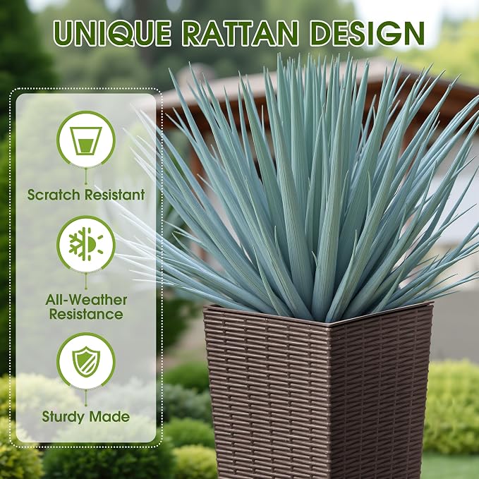 Devoko Resin Tall Planters - Image 2