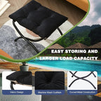 15" Foldable Foot Stool Ottoman - Image 3