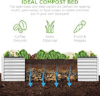 Best Choice Products 8x4x2ft Outdoor Metal Raised Garden Bed, Deep Root Planter - Image 5