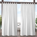EXCLUSIVE HOME Cabana Solid Indoor/Outdoor Light Filtering Hook-and-Loop Tab by Exclusive+Home