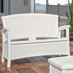Suncast Elements Stylish Lightweight Loveseat Outdoor Seating - Image 7